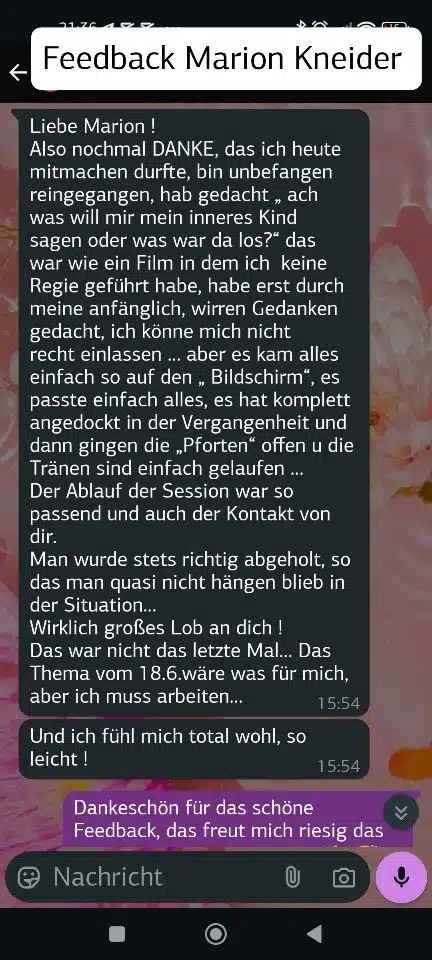 SMT Breathwork Teilnehmer Feedback Marion Kneider (3) SMT Breathwork Erfahrung